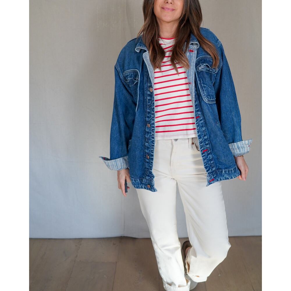 Vintage R.A.W. Denim Chore Jacket / Workwear Utility Coat
